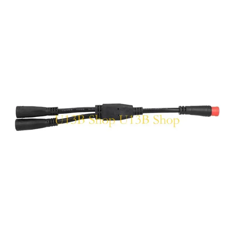 U13B Scooter Wiring Julet 2Pin Extension Wire with Male and Two Female Connectors, PVC-Insulated 1-to-2 Adapter for Power or