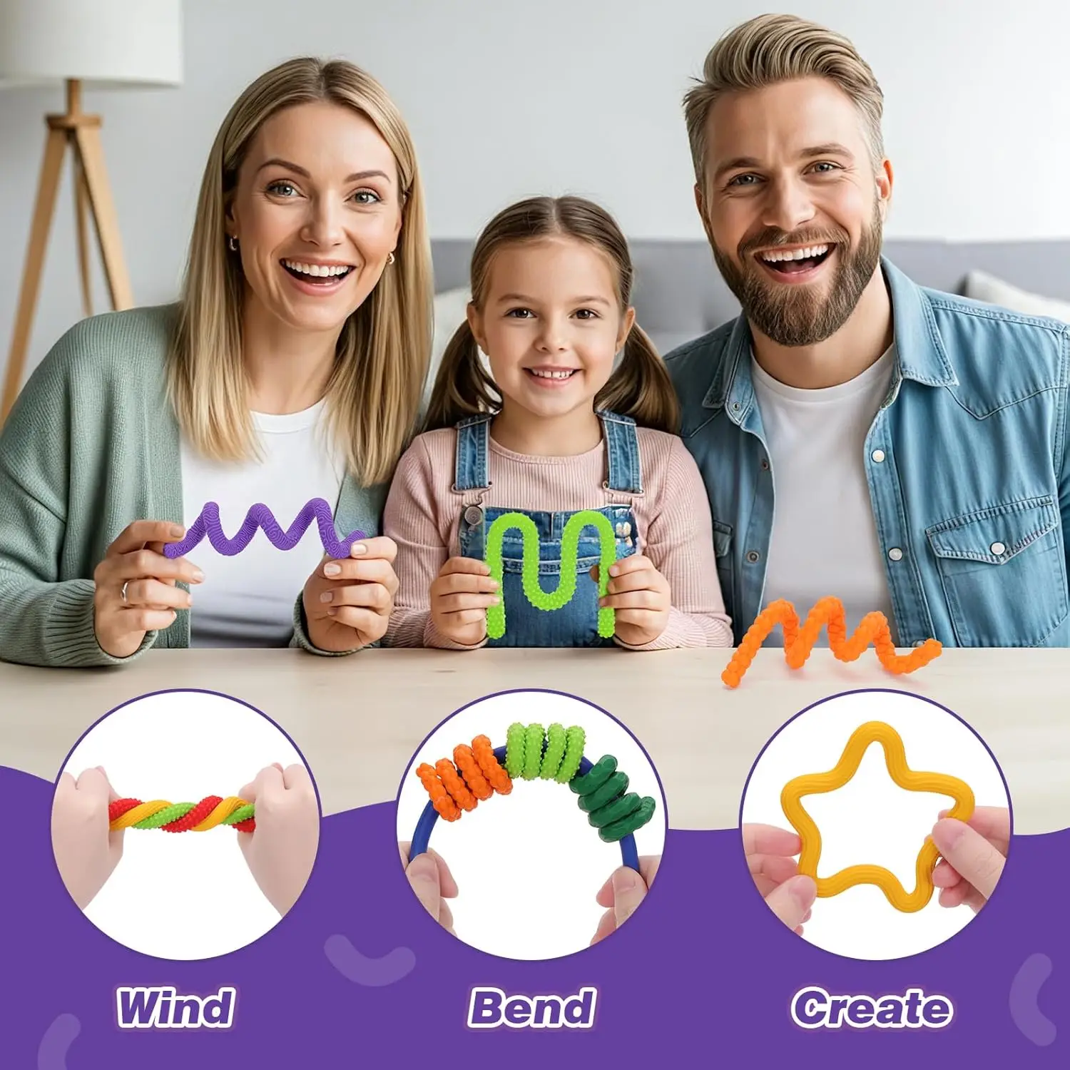 8 قطعة EDC تململ العصي الحسية اللعب ، كرات القلق التوحد تهدئة طفل الكبار القلق الإغاثة الإجهاد لعبة حسية ، هدايا عيد الميلاد #5