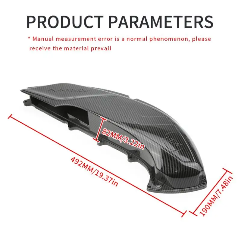 Suitable for Yamaha NMAX 155 20-24 Years ABS Plastic Carbon Fibre Shell Motorcycle Accessories Air Filter Protection Cover