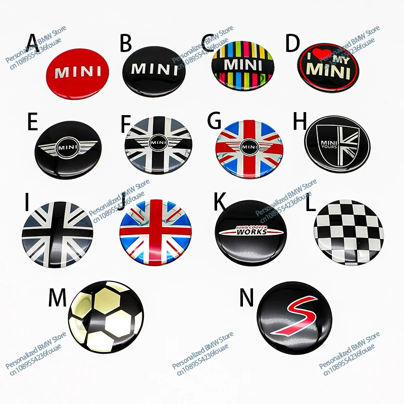 54mm Car Wheel Center Hub Cap Rim Covers UK Flag Badge For Mini JCW S One Countryman R50 R55 R56 R57 Car Styling Accessories