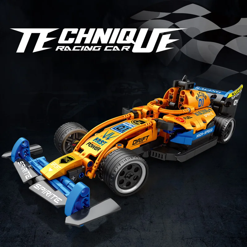 

Famous Racing Car Model Backward Sport Car Building Block Collectible Model Racing Car Toys for Birthday Gift
