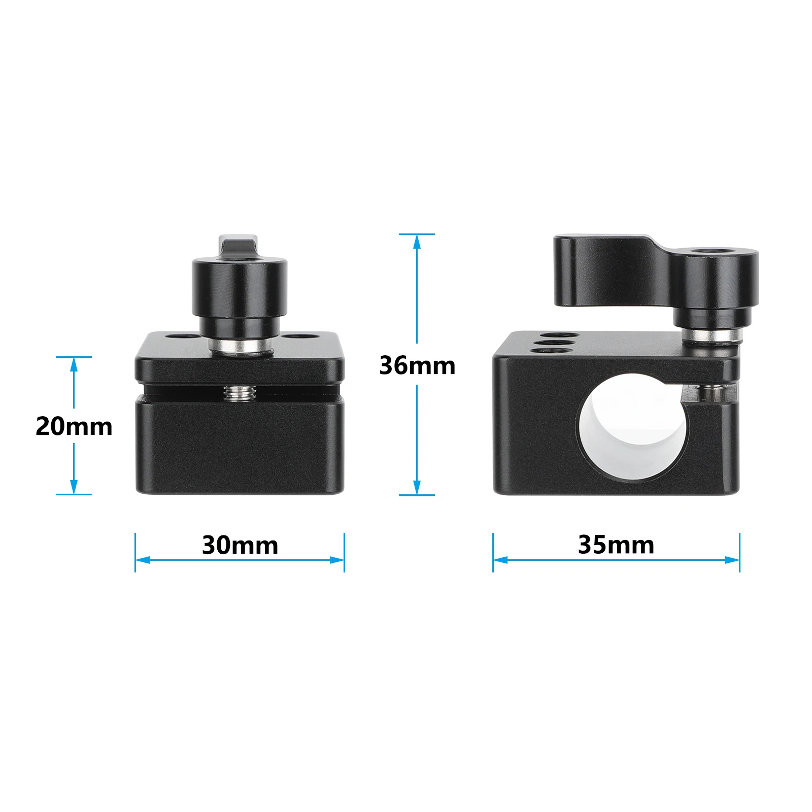 CAMVATE 15mm Rod Clamp with 1/4\