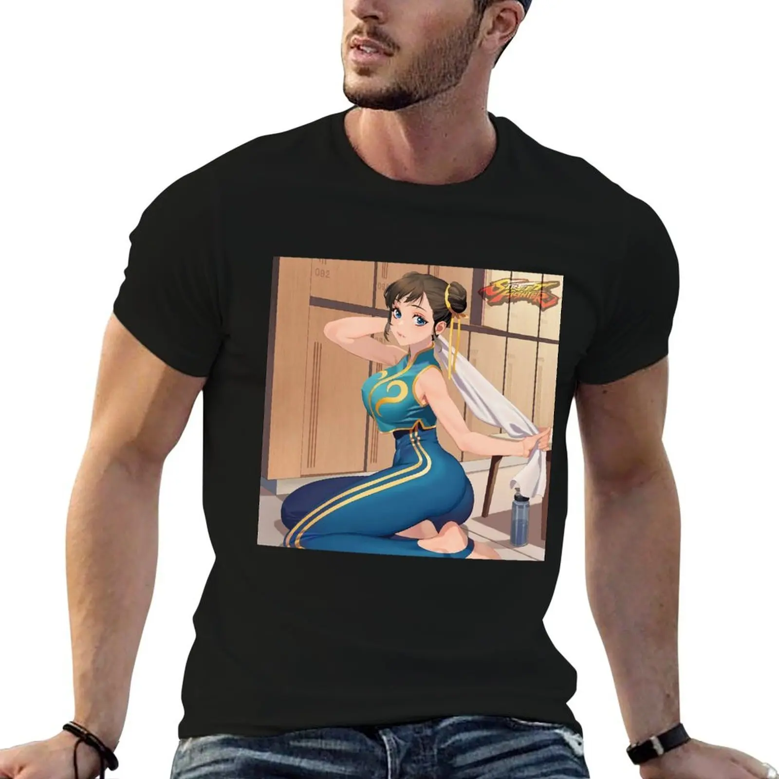 Chun Li Locker Room T-Shirt Personalized t-shirt quick drying T-shirts for men cotton