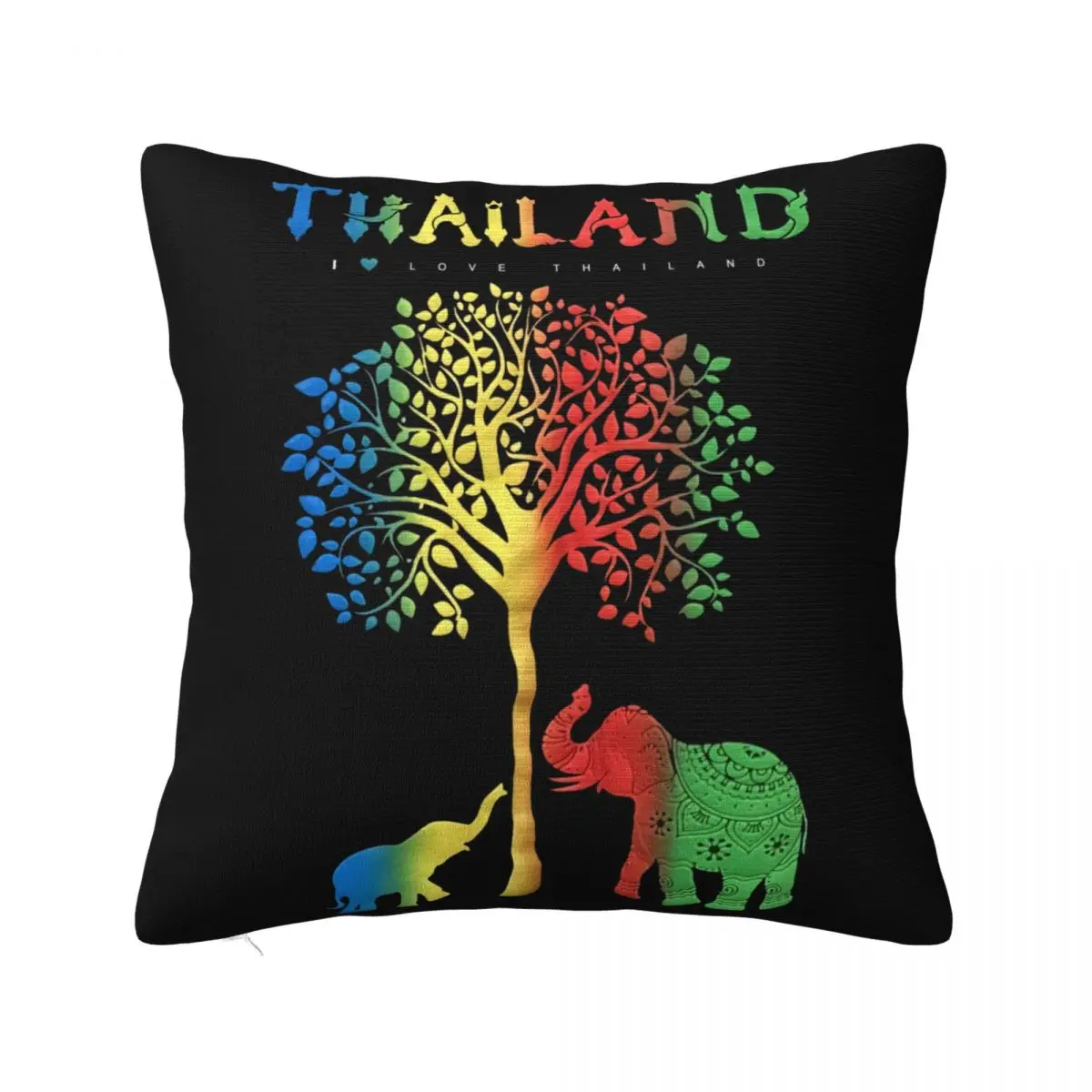 I Love Thailand Unisex Neon Color Size S High Quality Formal Newest Humour Interested Pictures Dj Lowest Price Pillow Case