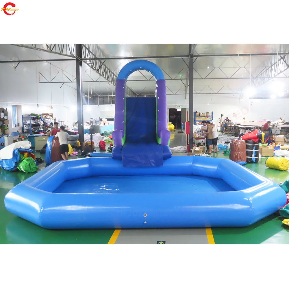 Free Door Shipping 6x2x4mH Inflatable Water Slide for Swimming Pool Inflatable Wet Slide for Sale