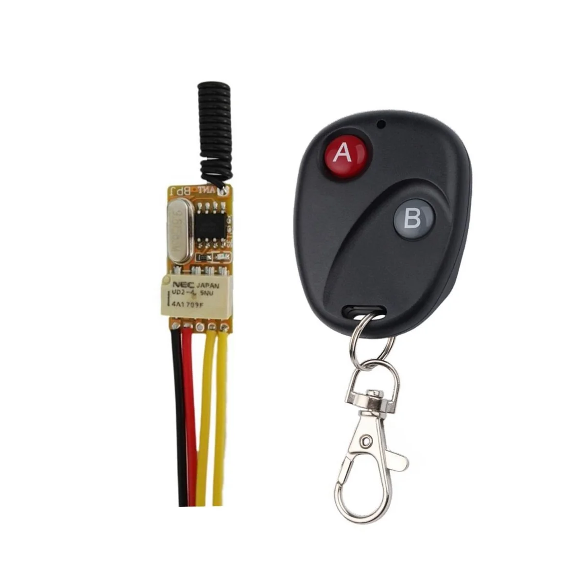 

Мини радиочастотный дистанционный переключатель 433 МГц 4,2 в 4,5 в 5 в 6 в 7,4 в 9 в 12 В маленькое реле