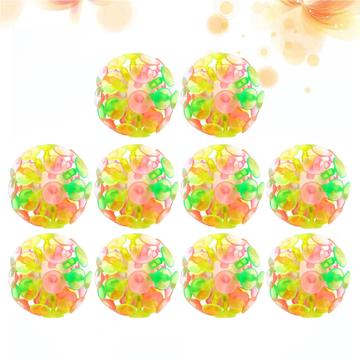 10 Pcs Kids Toys Suction Cup Balls Sucker for Children Fun Bounce PVC Cup Creative Parent-child