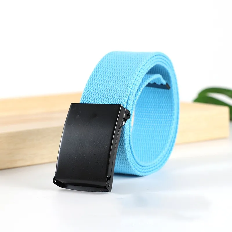 Mode Nieuwe Unisex Broeken Riemen Canvas Riem Metalen Gesp Mannen Vrouwen Jongens Jeans Riemen Snoep Kleuren Top Kwaliteit Luxe Riemen