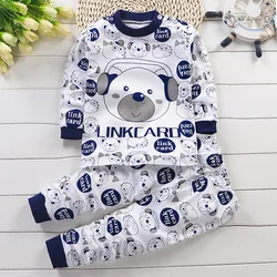 Autumn Sleepwear Pajamas For Girls Boys Long Sleeve Tops+Pants Suits Fashion Home Clothing Baby Kid Sleep Costume