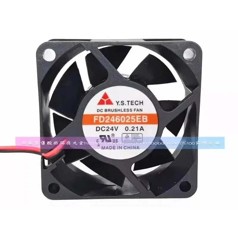 New Fan For Y.S.TECH FD246025EB 6CM 24V 0.21A Cooling Cooler Fan 6025 60*60*25mm