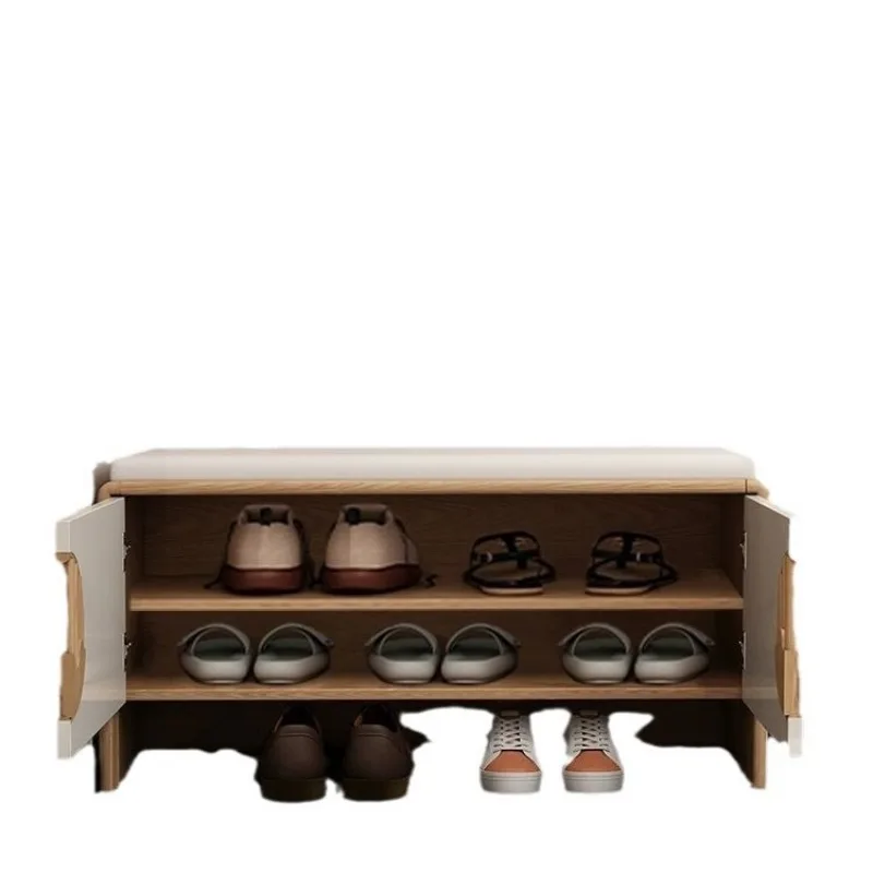 

New Chinese shoe changing stool, new shoe cabinet at the door of the home, integrated shoe cabinet