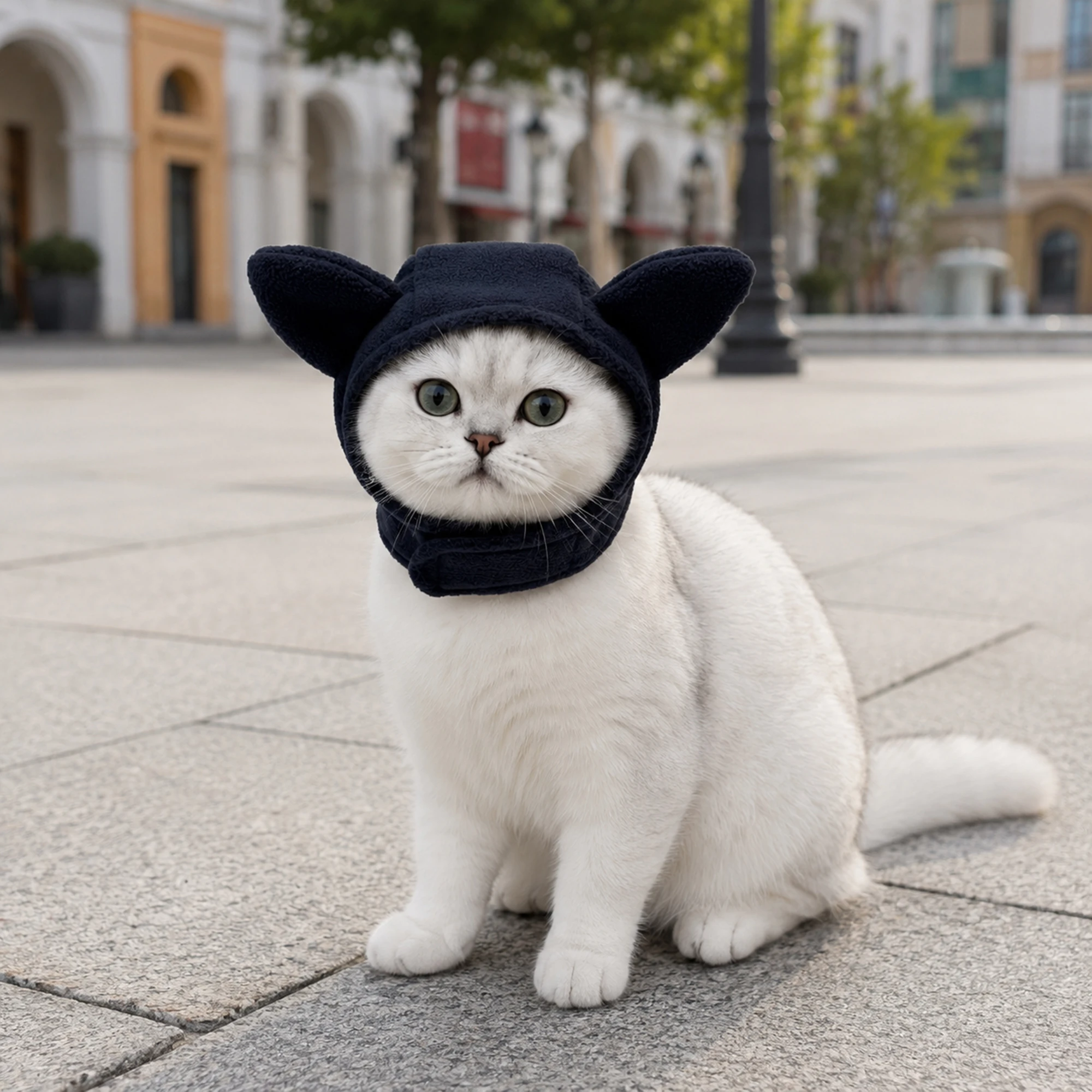 Pet Head Cover Windproof Protect Ears Comfortable Breathable Adjustable Soft Skin-Friendly Washable Pet Supplies