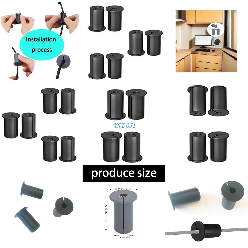 

E15A Easyly Clean Silicones Cable Wiring Sleeve for Healths Home Environment