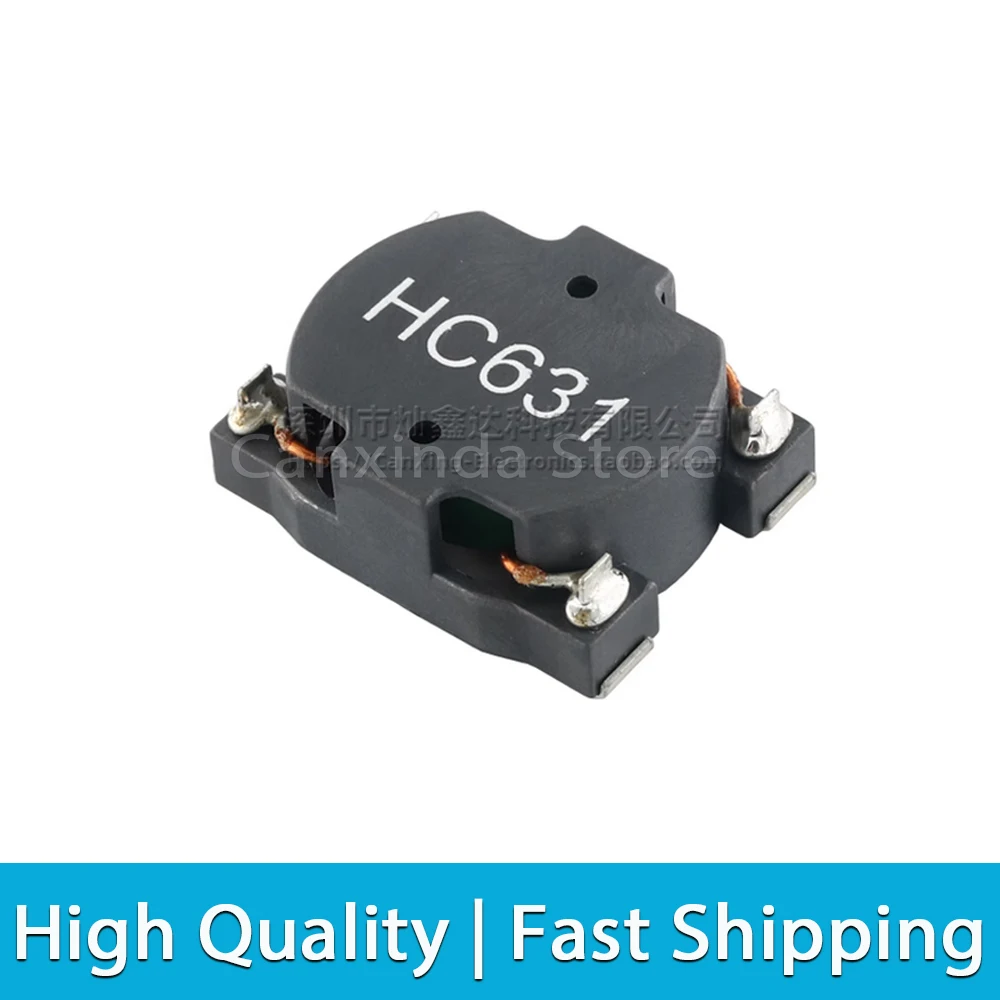 2pcs HC631 SMT Common Mode Choke Filter Inductor Inductance 800uH 14A Large Current Magnetic Coil Noise Reduction Suppression