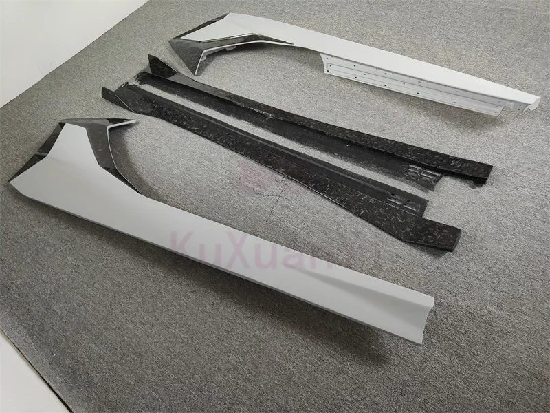 SVJ style semi forged carbon fiber side skirt body kit for Lamborghini Aventador LP700 LP720 LP750 2011-2015 body kit