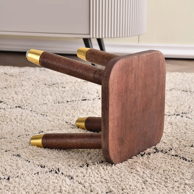 New creative boy wooden silent small stool household round stool chair kindergarten