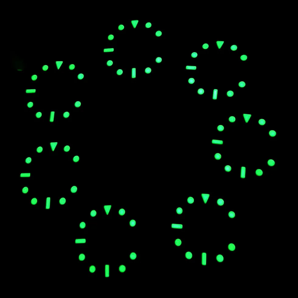 Циферблат NH34, 28,5 мм, циферблат для часов, индивидуальный логотип, циферблат без логотипа, зеленый светящийся циферблат, подходит для часов с механизмом NH34, аксессуары