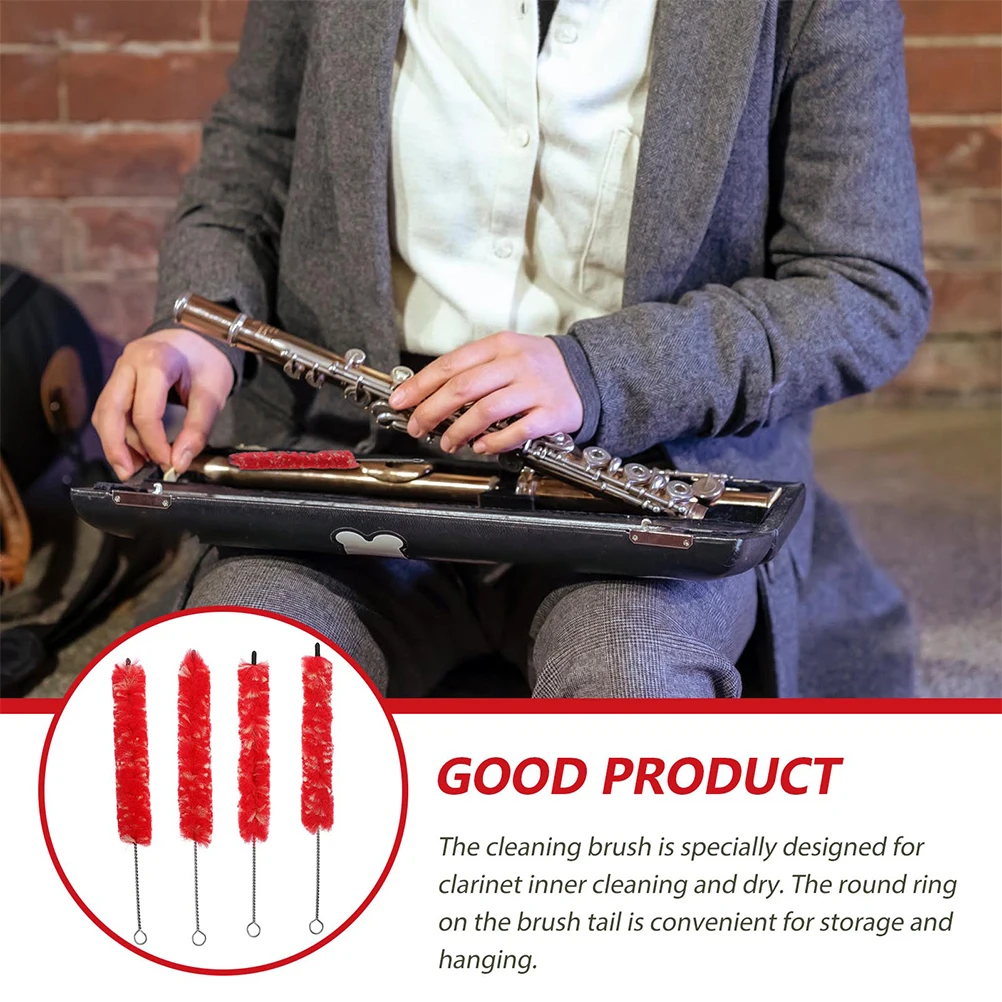 

Cleaning Clarinet Brush Premium Material For Storage Hole Lightweight Portable Instrument Cleaning Supply Sound