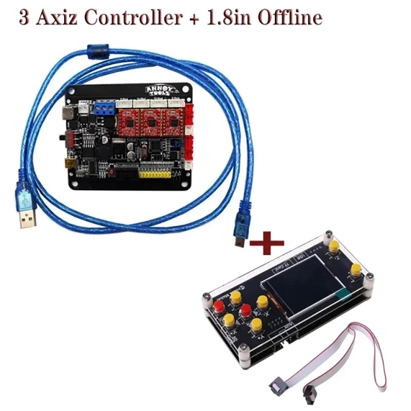 Imagem -03 - Cnc 3018 Grbl 1.1 Motor Paso a Paso de Ejes Placa Controladora Usb de Doble Eje y Placa Láser para Enrutador Cnc Grbl Placa Usb de Ejes