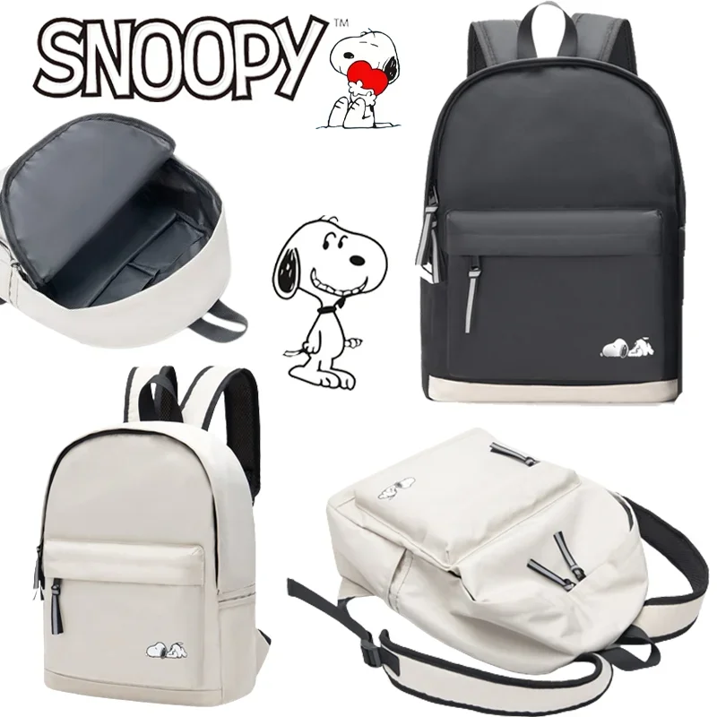

Snoopy Shoulder Backpack Fashion Casual Woman Travel Bag Outdoor Sport Students School Bag Kawaii Large Capacity Laptop Rucksack