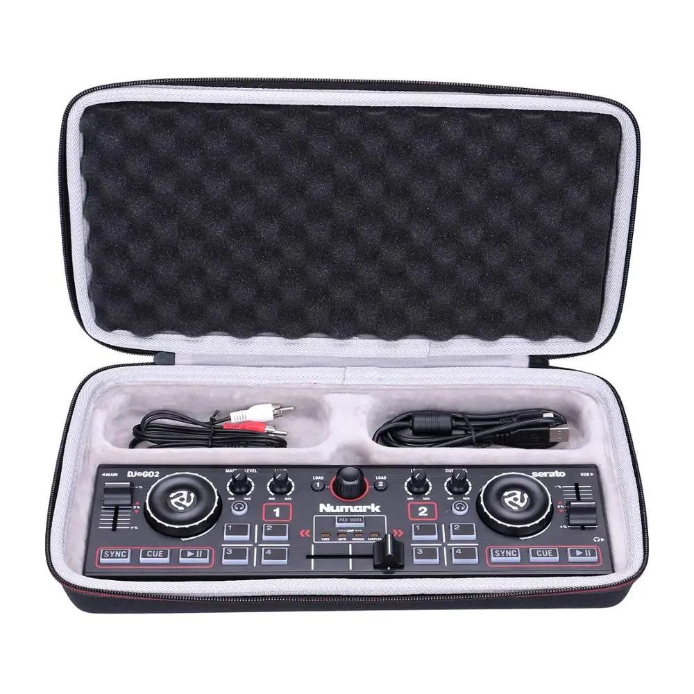 LTGEM EVA Carrying Hard Case for Numark DJ2GO2 and Touch Pocket DJ Controller