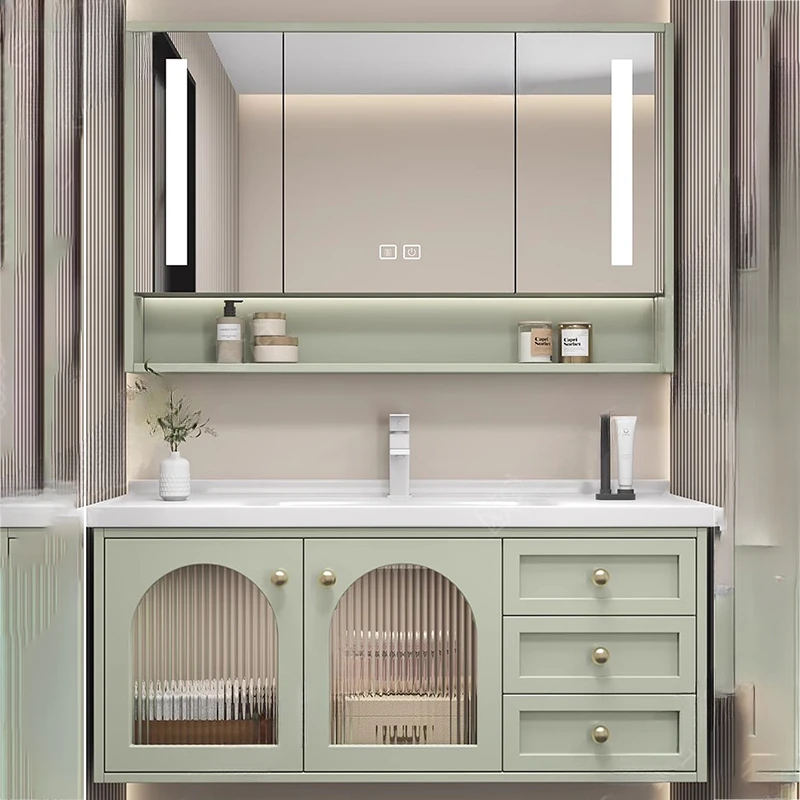 

Sink Base Cabinet Closet Bathroom Storage Furniture Column Washbasin Salon Station Storage Wardrobe Space Saving Mdf Floor Wc