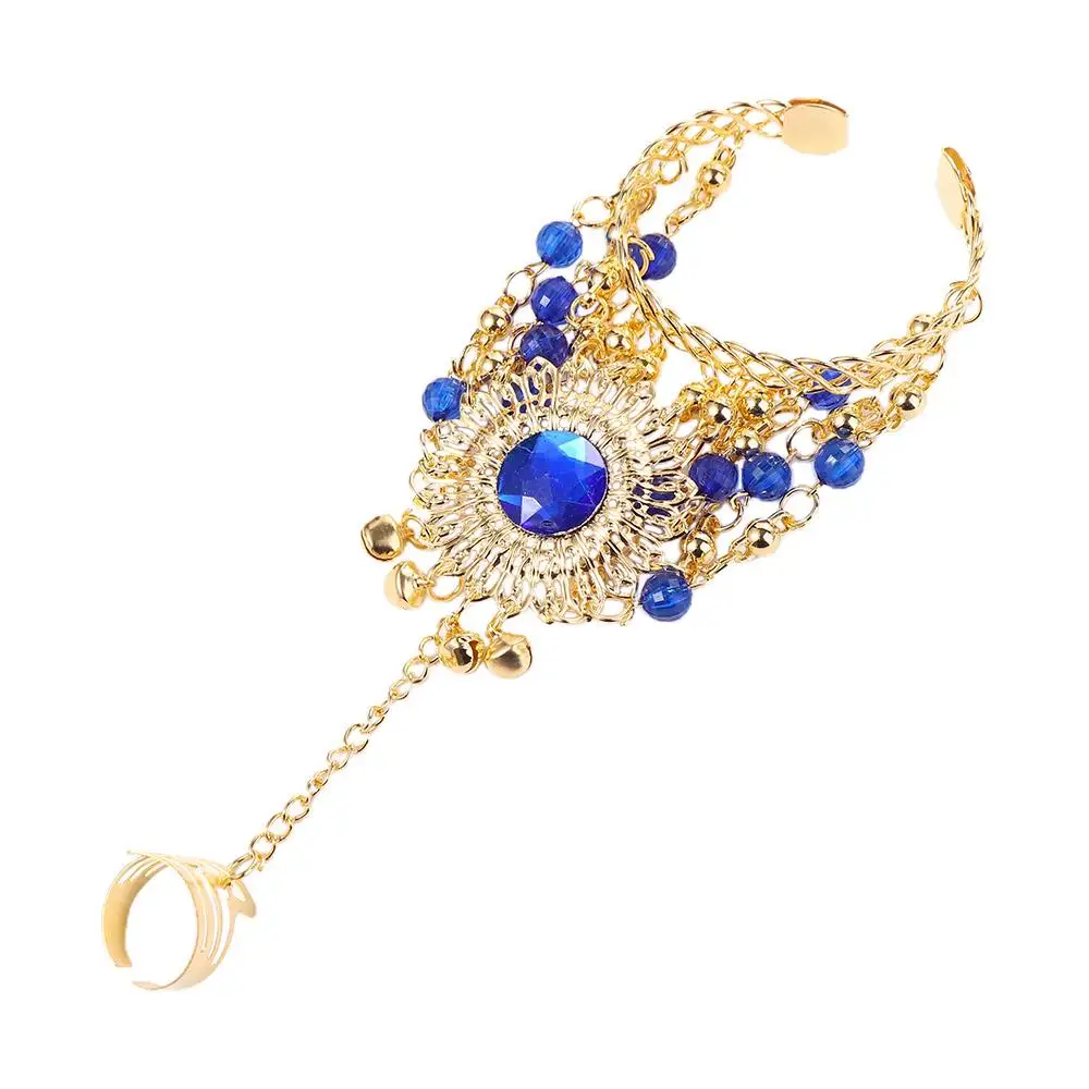 

Ring Bracelet Show Out Bohemian Tribal Diamond Bracelet Accessories Belly Dance Costumes Dance Accessories