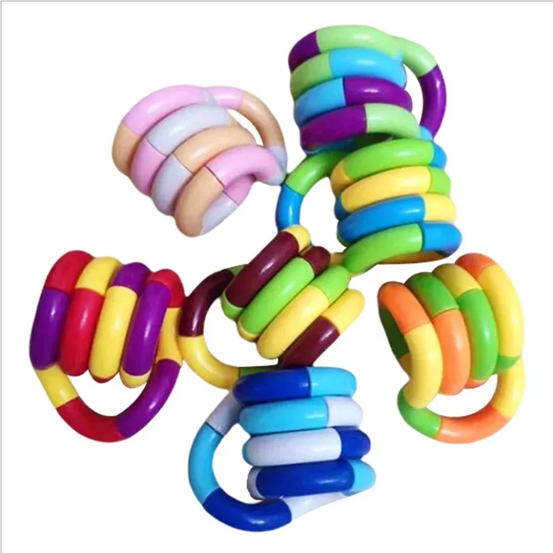 20PCS  Versatile Twist Music Toy Twist Loop Wrapping Stress Relieving Toy Unlocking Deformation Rope Versatile Ventilatory Toy