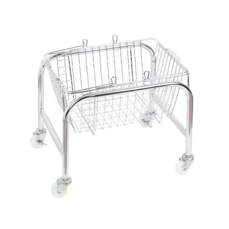 Mobile Storage Rack, Snack Basket Bookshelf Side Table for Bedroom Kitchen Living Room Home Decor