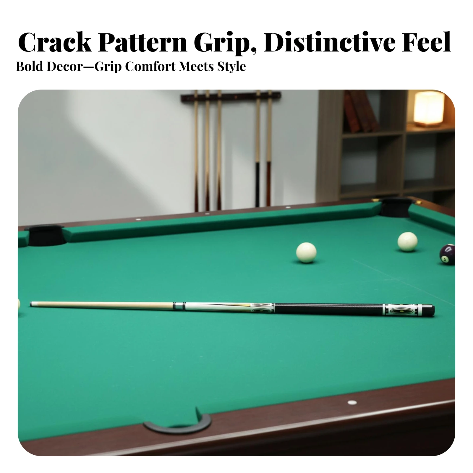 Two-Piece Pool Cue Textured Gr - огляд і ціна Sports Equipment In Chinese