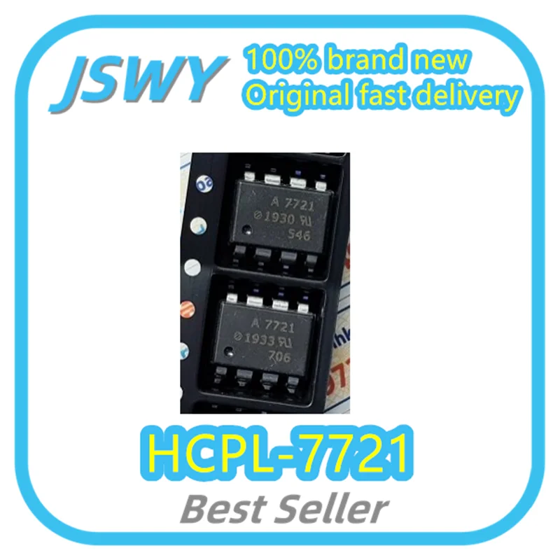 

(10/50pcs) HCPL-7721 Silkscreen A7721 SOP8 Optocoupler Isolator In-stock Ships Fast Genuine