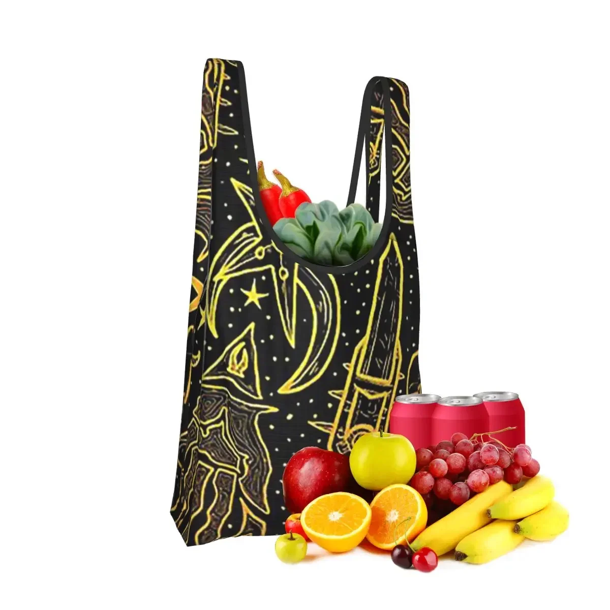 Nerevar Morrowind GOTY Edition Inspired Scrolls Elder RPG Dunmer Shopping Bag  Foldable Shoulder Shopper Bag Grocery Handbag