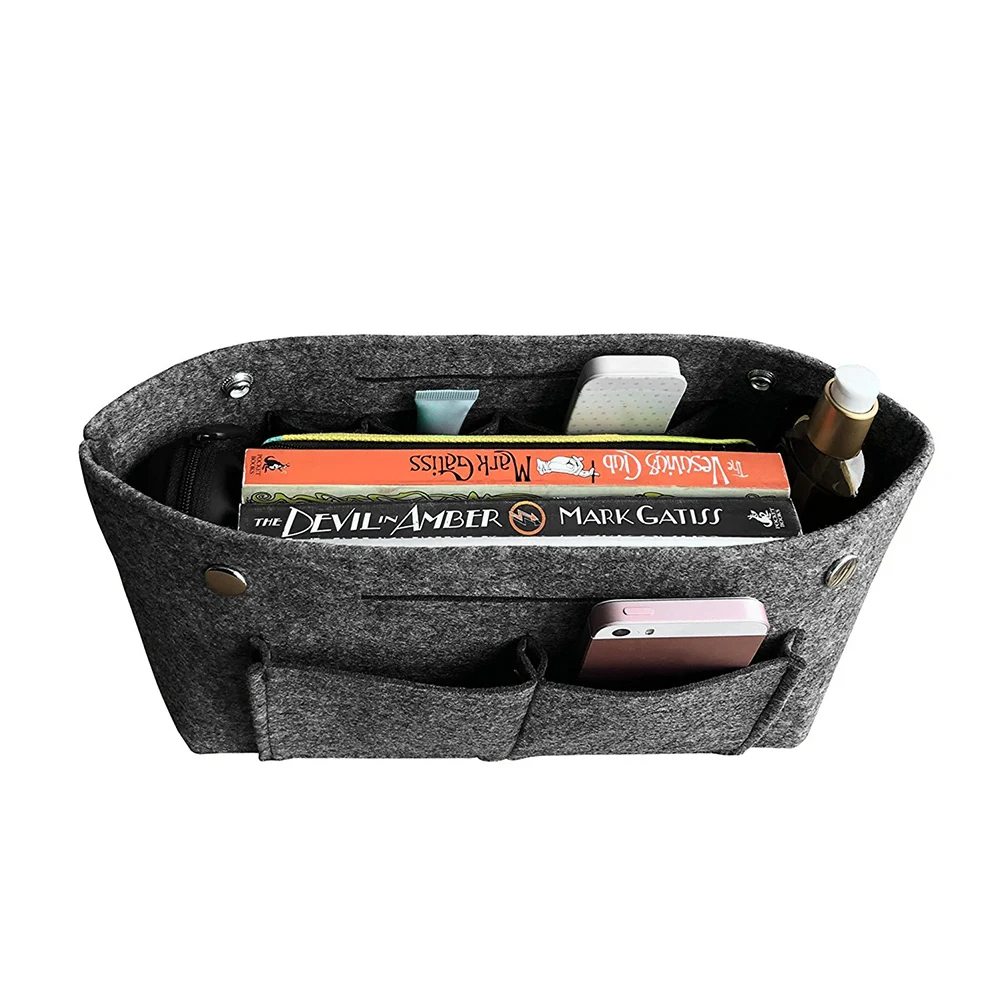 

Bag Pouch Felt Storage Bag Travel Toiletries Case Compact Makeup Accessories Storage Pouch Large Capacity