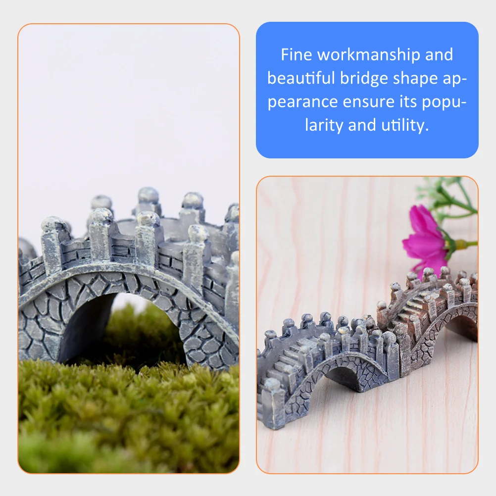 

Decorative Palace Style Ornaments Aquarium Decorations Bridge Outdoor Miniature