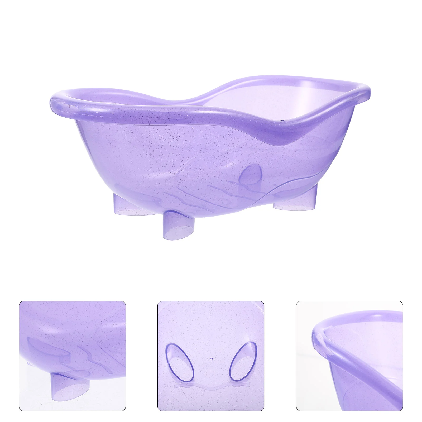 Mini modèle de baignoire en plastique, jouets de bain, poisson précieux, meubles de maison miniatures, HOB