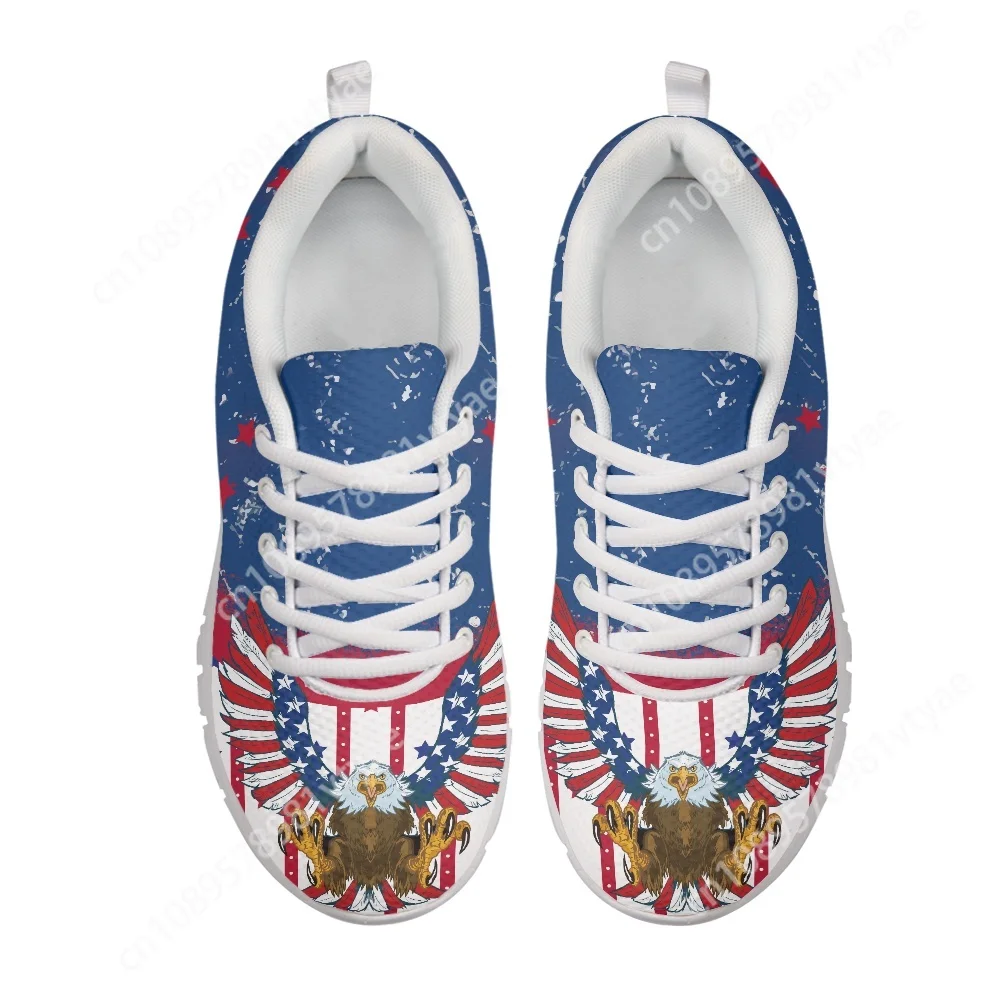 

Doginthehole Breathable Women Mesh Shoes Eagle/American Flag Summer Sneakers Anti-slip Running Tenis Shoes Trainers Zapatillas