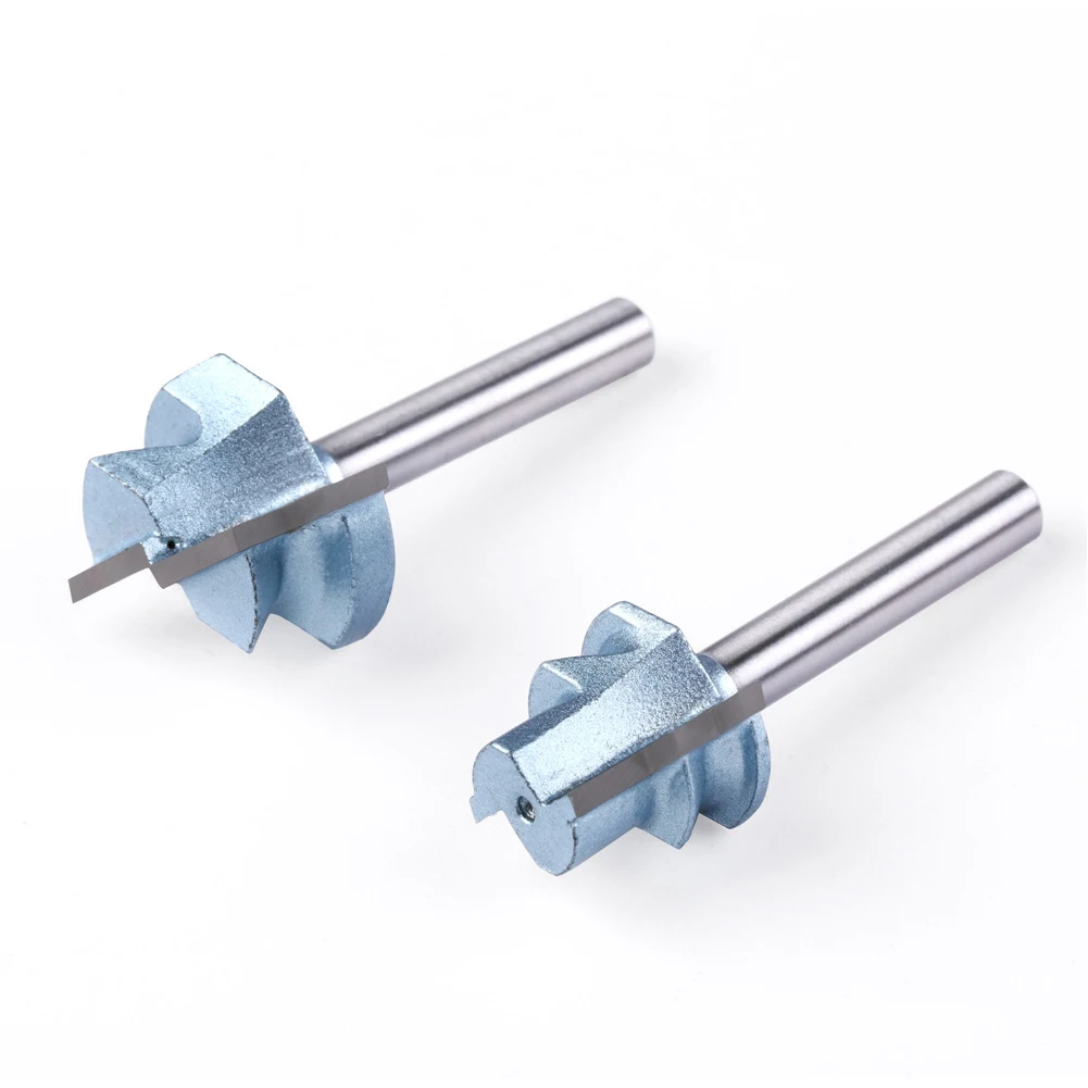 2PCS 6mm 1/4 Inch Shank Helical Tenon Milling Cutter Floor  Drawer Slides For  Power Tools Router Bits Accessory In Stock