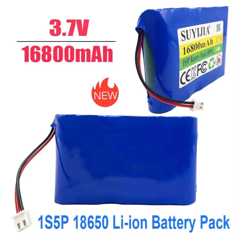 3.7V 16800mAh 1S5P 18650 Battery Pack  Lithium-ion Toy Beauty Salon Rechargeable Battery Pack XH2.54 Plug Built-in BMS