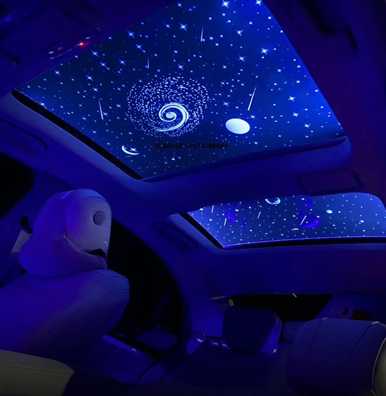 For  X5 Car Films Automotive Intelligent Sunroof Interior Romantic Starry Sky Lights Top Window Dimming Smart Sunroof Film