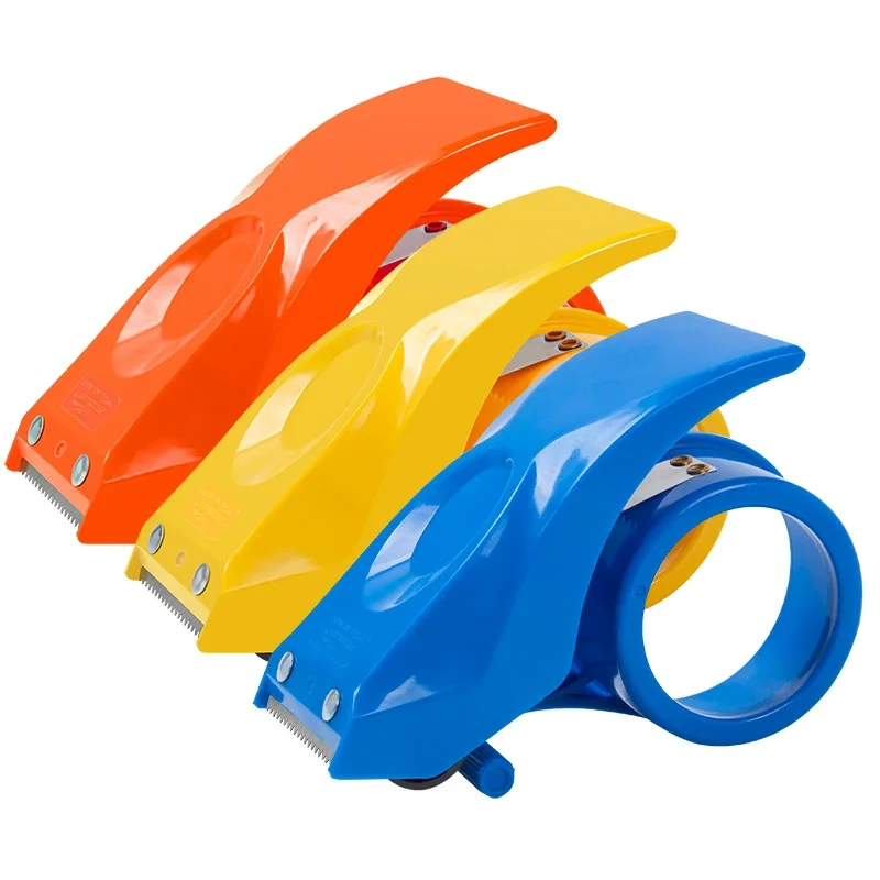 Plastic Sealing Packer Tape Dispenser Packaging Parcel 50mm Width Roller Tape Cutter Sealing Tape Holder Manual Packing Machine