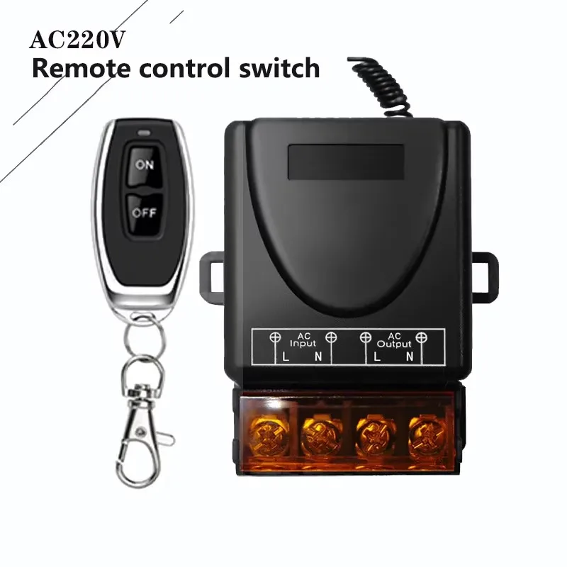 RF 433Mhz  Wireless Remote Control Switch AC 72V-220V Relay Motor Water Pump Door Access System Wireless Switch Car Power
