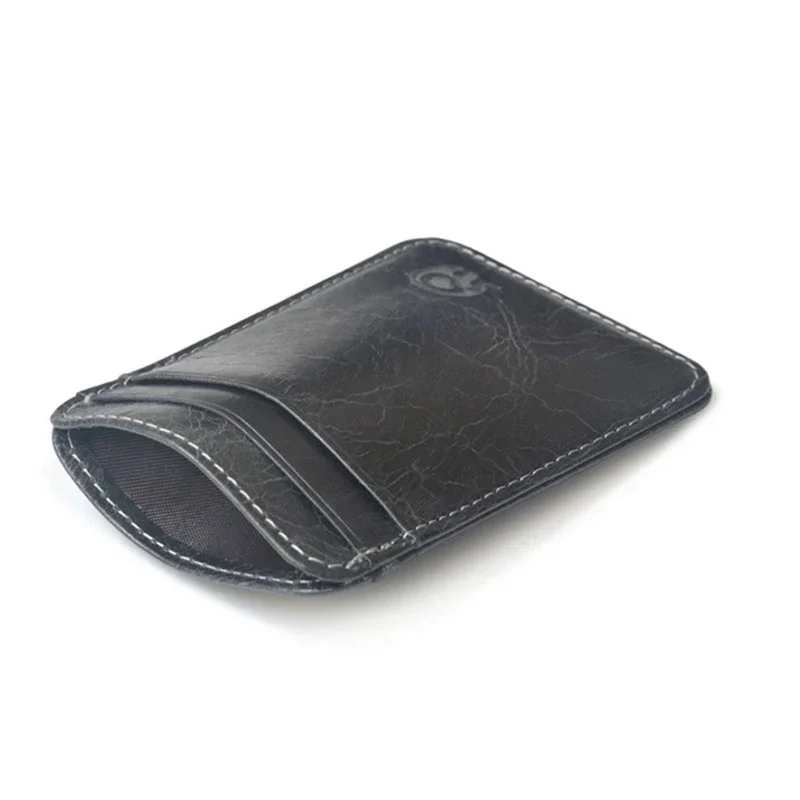 Men\'s Cardholder Wallet	Luxury Designer Genuine Leather Credit Card Holder Portable Small Purses for Women Cards Case
