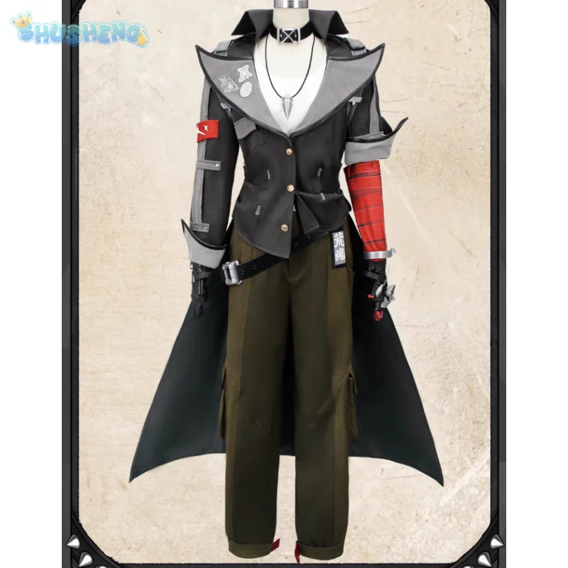 

Zenless Zone Zero Komano Manato Cosplay Costume Wig Uniform Ears Spook Shack Halloween Party for Women Men Girls Role Play Props