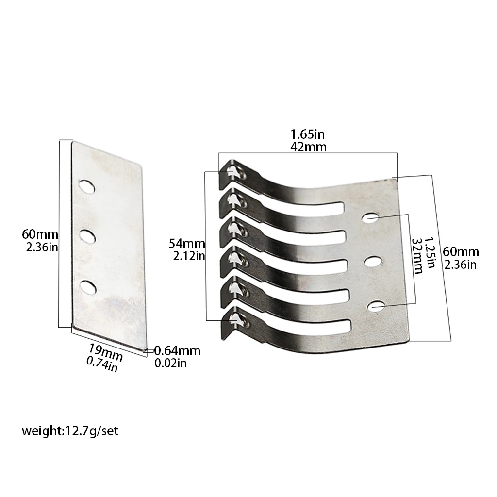 Chrome Guitar Double System Fine Tuner Tension Plate Tremolo Block Shim Guitar Bridge Stabilizer Locking Tremolo for Floyd Rose view 2