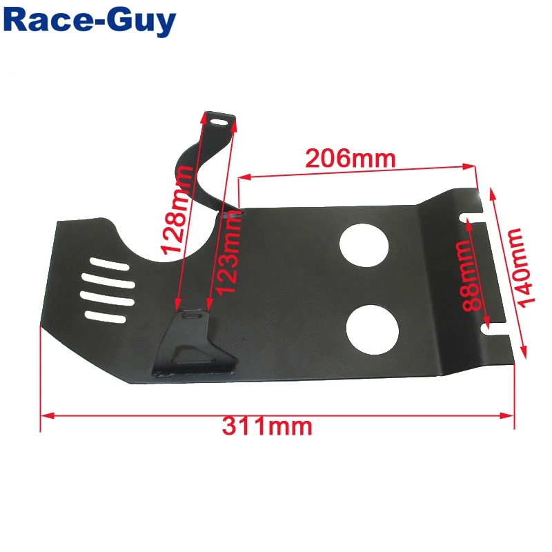 Z190 Engine Skid Plate For 190cc 212cc E-Start Zongshen Daytona Motor Pit Dirt Bike