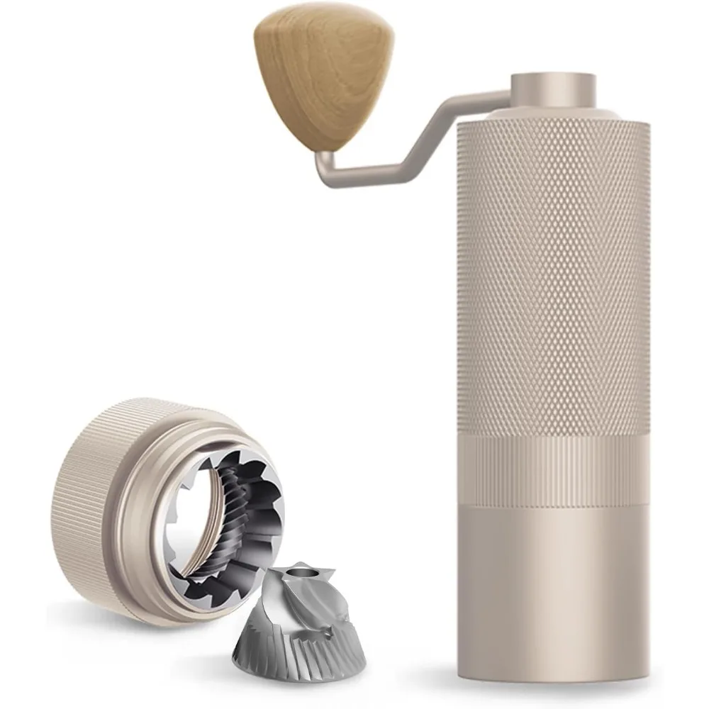 

Precision Crafted Manual Coffee Grinder: Wizard Edition, 25g Capacity, Stainless Steel Conical Burrs, Adjustable Grinding