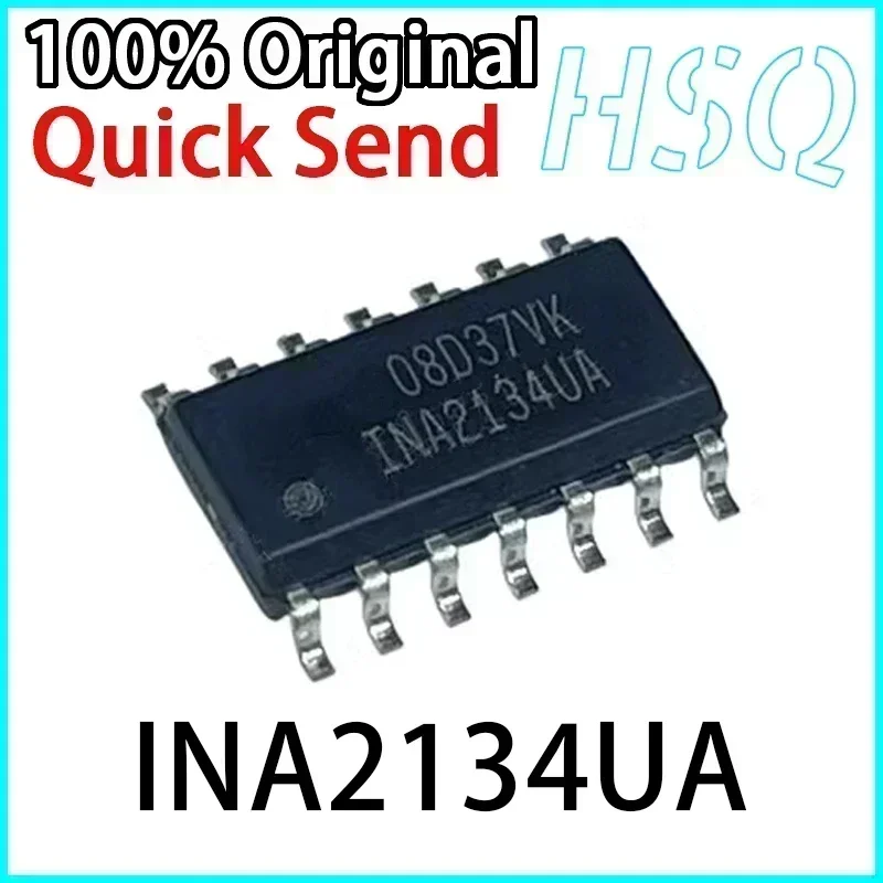 New INA2134UA INA2134U SOP14 2-channel Stereo Audio Amplifier IC Stock 1PCS