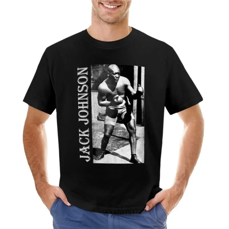 Jack Johnson boxer.African American. Black History. T-Shirt hippie clothes summer top T-shirt men