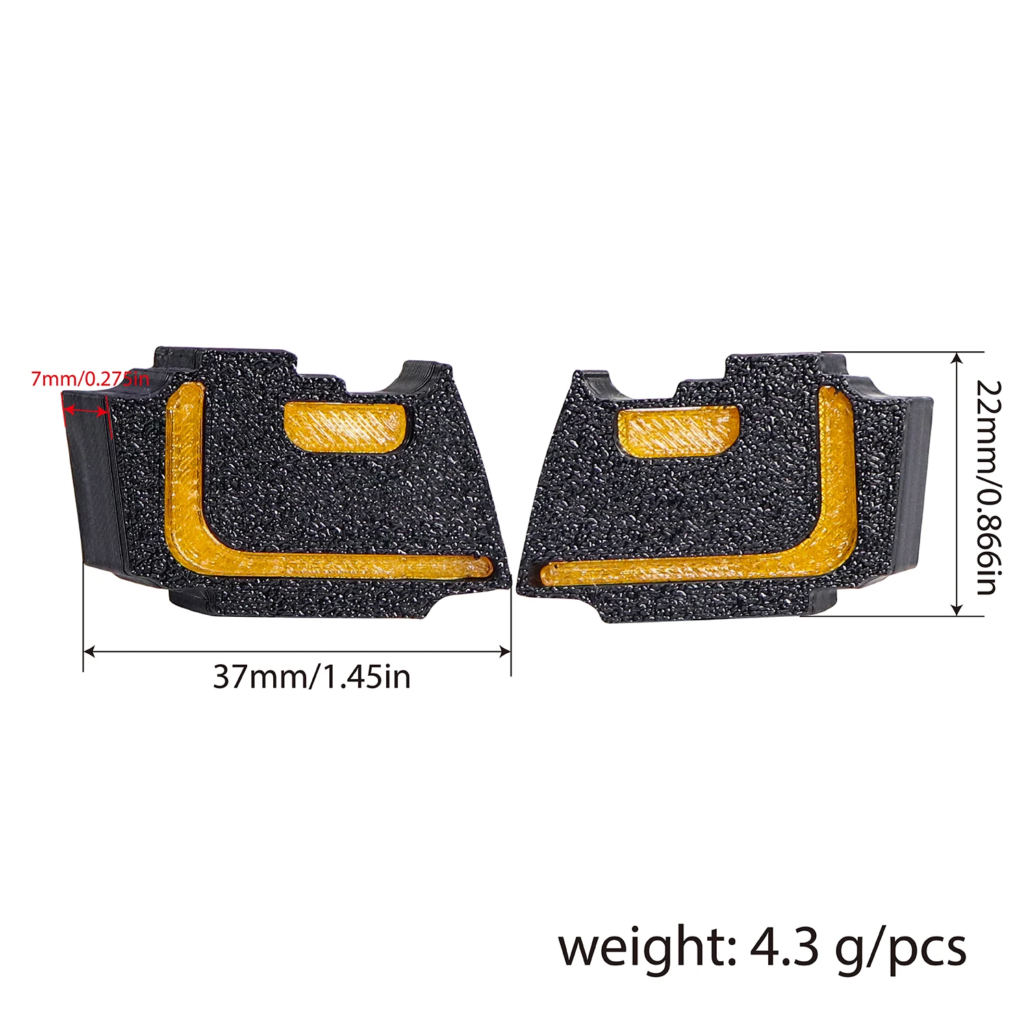 Lampshade Tail Light Cover Modified Parts Fit for MJX 1/7 Hyper Go 7304 Drift Rally Racing Vehicle Upgrades Parts Accessoris