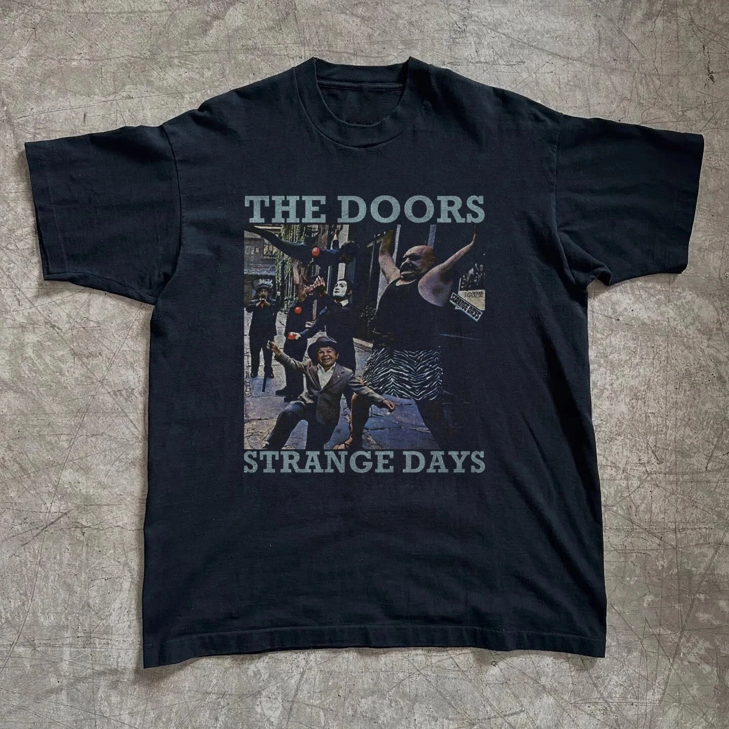 2026 Summer Women's  Vintage  The Doors Strange Days T-Shirt Unisex Cotton and Breathable Short Sleeve Oversized Loose Casual